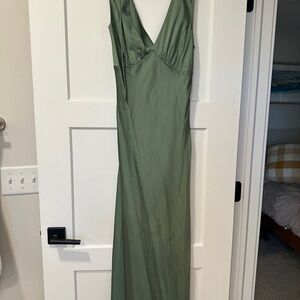 Abercrombie & Fitch Olive Green Maxi Dress